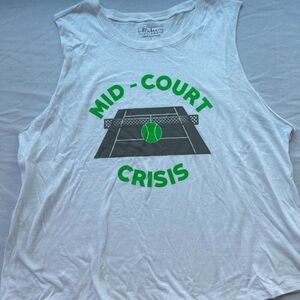 Miken Flow Mid court crisis Cropped Tank top size M  NWT.   B1